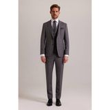 Ysf Erkek Gri Slim Fit Sivri Yaka Yelekli Takım Elbise - 50 - 6 Drop