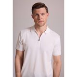 Ysf Erkek Kemik Regular Fit Polo Yaka Fermuarlı Triko Tişört