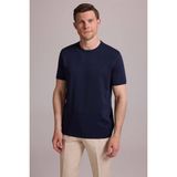 Ysf Erkek Lacivert Regular Fit Bisiklet Yaka Triko Tişört - M