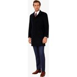 Ysf Erkek Lacivert Regular Fit Mono Yaka Kaşmir Palto - 52