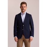 Ysf Erkek Lacivert Regular Fit Mono Yaka Likralı Blazer Ceket - 60 / 4