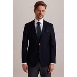 Ysf Erkek Lacivert Regular Fit Yünlü Blazer Ceket - 44 / 6
