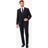 Ysf Erkek Lacivert Slim Fit Sivri Yaka Takım Elbise - 48 / 6