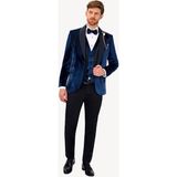 Ysf Erkek Parlament Şal Yaka Yelekli Slim Fit Damatlık - 52 / 6 - 6 Drop