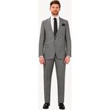 Ysf Erkek Regular Fit Klasik Desenli Takım Elbise - 50 / 6 - Gri - 6 Drop
