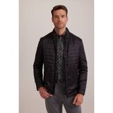Ysf Erkek Siyah Regular Fit Kışlık Spor Gizli Kapüşon Mont - 48