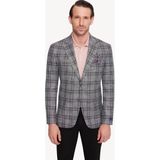 Ysf Erkek Yeşil Gri Regular Fit Ekose Ceket - Yeşil - Gri - 58 / 4