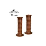 YSGMOTOPARTS Chopper Cafe Racer Universal 22 Mm Silikon Elcik Seti Kahve