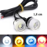 Ysgmotoparts Kartal Gözü Glass Mini Led Aydınlatma Seti 12 Volt Kırmızı Renk
