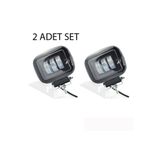 YSGMOTOPARTS Motosiklet/Off Road/Atv/Utv/Traktör/Tekne Led Sis Farı Aydınlatma Seti 2 Adet 30W Güç