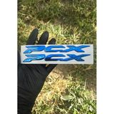 Ysgmotoparts Pcx Amblem Logo 3D Sticker Yazı 2 Adet Set Mavi Renk