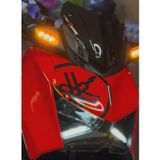 Ysgmotoparts Yamaha Logo Sticker Stiker Seti 2 Adet Reflektif Xmax-Nmax Siyah Renk