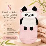 Yshine 3’lü Çocuk Bambu Patik Çorap Kulaklı Hayvan Desenli Yumuşak Dokulu - 27 - 30 - Pembe