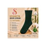 YSHINE Bambu Diyabetik Şeker Çorabı İnce Esnek Ağızlı Hafif Parfümlü Unisex Soket Çorap 6’lı Avantaj Paketi
