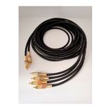 YSN Amfi Rca Kablosu - El Yapımı %100 Bakır Parazit Yapmaz - 2 Giriş 4 Çıkış Anfi Rca Kablosu - 5 Metre