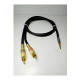YSN Aux Rca Kablo - %100 Bakır 6mm Kablodan Bir Tarafı Aux Diğer Tarafı Rca Kablo - 1 Metre