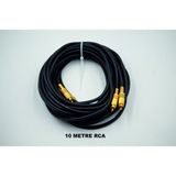YSN Sounds Amfi Rca Kablosu – 10 Metre - El Yapımı %100 Bakır – Uzun Anfi Rca Ses Kablosu - 10 mt