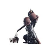 YTDJJWLS Yaratıcı El Yapımı Zen Kung Fu Keşiş Buda Geri Akış Tütsü Brülör Kungfu Çay