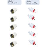 Ytm Topraklı Erkek Fiş / Dişi Fiş Seti