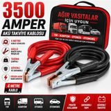 YTO 3500 Amper Akü Takviye Kablosu 4 Metre Ağır Vasıta Tır Kamyon Otobüs Otomobil Takviye Kablosu Çantalı