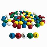 Yuanhe Jumbo Bingo Kafesleri ve Bingo Tahtaları için 7/8 İnç Bingo Topları, Partiler, Bingo Geceleri, Raffles, Kayıp Bingo Topu Değiştirmeleri için Mükemmel