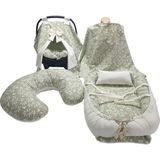 Yuar Baby 5 Parça Babynest Seti - Pamuklu - Çok Renkli