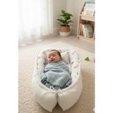 Yuar Baby Babynest Bebek Yatağı Velsoft Kumaş Müslin Kumaş - Krem