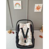 Yuar Baby - Puset minderi - pamuklu kumaş - Açık Bej - 0 - 13 kg