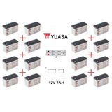 Yuasa NP 12V 7 Ah F1 İnce Bakımsız Kuru Akü