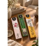 YUBERHOME YH06101 3'lü Tütsü Seti Lily Zambak Yasemin Vanilya Kokulu 60 Çubuk Premium Aromaterapi Ev Kokusu