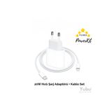yubu iPhone Tüm Serilerle Uyumlu 20W Hızlı Şarj Aleti Seti Adaptör Kablo 14 Pro Max 13 12 11 X Xr Xs 8 7 6 Plus