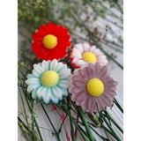 Yucca Papatya Sabun 5li Vanilya ve Yasemin (2 mini papatya 2 mini gül sabun hediye)