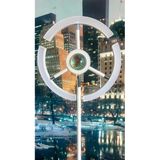 Yüceeller Rgb Modern Led Lambader Dim Edilebilir Oturma Odası Çalışma Odası Beyaz Renk