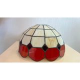 Yüceeller Tavan Vitray Avize 30 cm (12") Kırmızı