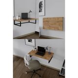 Yüceer Home Duvara Monte Katlanabilir Pratik Çalışma Masası Bilgisayar Masası Çizim Masası - 50x80 - Atlantik Çam