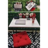 Yüceer Home Metal Ayaklı Katlanır Bahçe Masası 50x80 cm Beyaz 1 Adet Pratik ve Taşınabilir