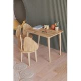 Yuceer Home Montessori Aktivite Masasi Ve 2 Sandalye Calisma Seti Atlantik Cam