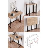 Yüceer Home Vento Katlanır Çalışma Masası Katlanabilir Pratik Çalışma Masası Bilgisayar Masası Çizim Masası - 50x80 - Çam