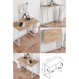 Yüceer Home Workpro Katlanır Çalışma Masası Katlanabilir Pratik Çalışma Masası Bilgisayar Masası Çizim Masası - 50x80 - Atlantik Çam