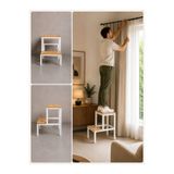 YüceerHome Kadem 2 Basamaklı Merdiven Tabure Çok Amaçlı Kullanım 120 Kg Taşıma Kapasiteli