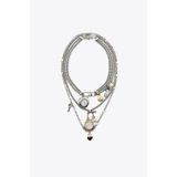 yucelique ZRA Model Charm Detaylı Saat Kolleksiyonu Premium Kordon Çoklu Charm 3lü Kolye Set
