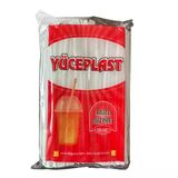 Yüceplast Düz Beyaz Kağıt Sargılı Ince 4 mm Pipet - 19 Cm. - 200 Adetlik Paket