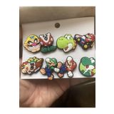 YuChic Super Mario Terlik Süsü Cross Terlik Jibbitz Terlik Aksesuarı 8 Adet