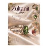 Yudi Atelier Zultanit Işıltılı Renk Değiştiren Yüzük - Ayarlanabilir Premium Tasarım Yüzük - Sevgiliye Anneye Hediye Yüzük