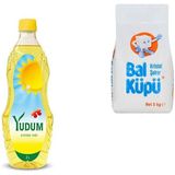Yudum 2 kg Ayçiçek Yağı + 5 kg Balküpü Şeker - 2 lt
