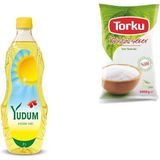Yudum 2 kg Yudum Ayçiçek Yağı + 5 kg Torku Toz Şeker - 2 lt