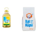 Yudum Ayçiçek Yağı 4 lt + Balküpü Toz Şeker 5 kg