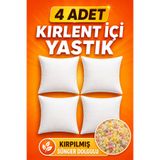 yuenze 4 Adet Süper Dolgun Kare Kırlent İçi Yastık Sünger Dolgulu