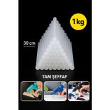 Yuenze Kalın Sıcak Mum Silikon Çubuk Kalın 1Kg 1.Sınıf Kalite (Tam Şeffaf)