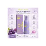 YUES Grape Bubblegum Mouthwash Köpük Üzüm Aromalı Ağız Gargarası Alkolsüz Ferah Nefes 60+ Kullanım